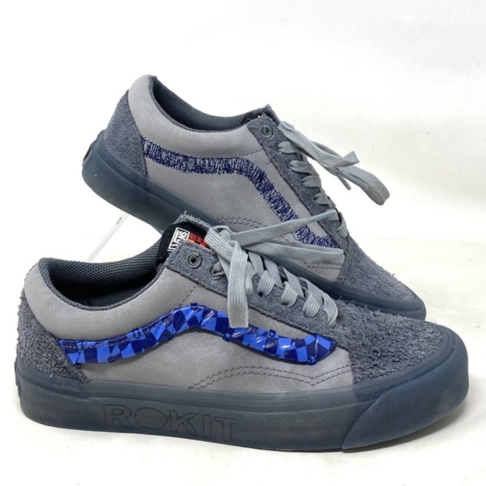 VANS x Rokit Old Skool 36 DX Shoes Suede Gray Low For Women Sneakers VN0000SRBKU